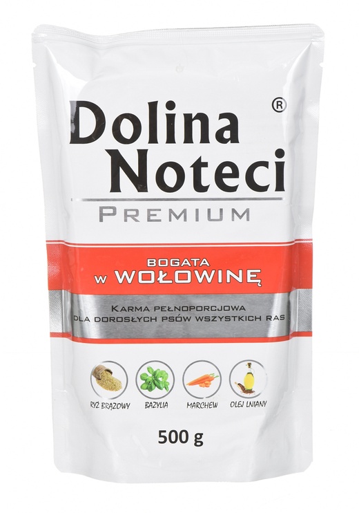 Mitrā barība (konservi) suņiem Dolina Noteci & Piper Noteci Premium Beef, liellopa gaļa, 0.5 kg