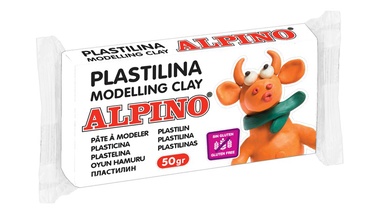 Plastilinas Alpino 1ADP00005601, balta, 50 g