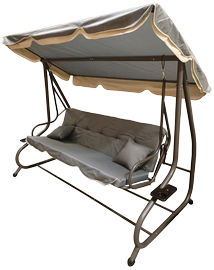 Садовые качели Besk Rocking Sofa, серый, 167 см x 120 см x 230 см