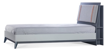 Кровать Kalune Design Breda 2214, 120 x 200 cm, серый/антрацитовый