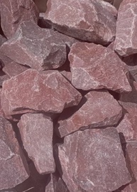 Камни для сауны Flammifera, малиновый кварцит, 6 - 10 см, 20 кг
