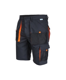 Рабочие шорты Sara Workwear King 11011, черный/oранжевый, хлопок/полиэстер, L размер