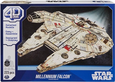 4D dėlionė Spin Master Star Wars Millennium Falcon 6069815, 22.4 cm, įvairių spalvų