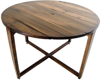 Обеденный стол Kalune Design Ubatuba Small, ореховый, 80 см x 80 см x 76 см
