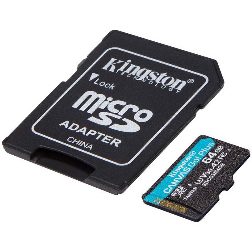 Mälukaart Kingston Canvas Go! Plus, 64 GB, 170 Mb/s - 70 Mb/s