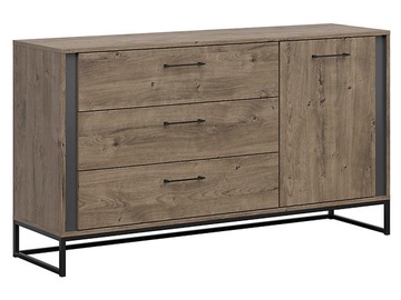 Комод Luton KOM1D3S/9/16, коричневый/графитовый, 44 x 160 см x 89.5 см