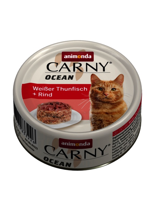 Šlapias kačių maistas Animonda Carny Ocean, jautiena/tunas, 0.08 kg