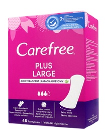 Higiēniskie ieliktnīši Carefree Plus Large Aloe, Large, 46 gab.