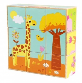 Attīstošās rotaļlietas Iwood Bricks Forest Animals 3815, daudzkrāsaina