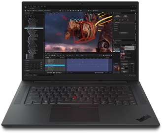 Nešiojamas kompiuteris Lenovo ThinkPad P1 Gen 6, Intel® Core™ i9-13900H, 32 GB, 1 TB, 16 ", Nvidia RTX 2000 Ada, juoda