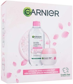 Набор средств по уходу за лицом для женщин для женщин Garnier Skin Naturals Rose, 450 мл