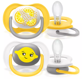 Соска Philips Avent Ultra Air Fruits Deco, 6 мес., 2 шт.