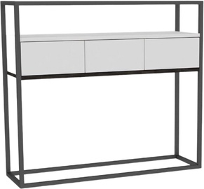 Konsoollaud Kalune Design Guarda, valge, 34 cm x 90 cm x 70 cm