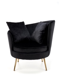 Tugitool Halmar Almond, must, 90 cm x 90 cm x 87 cm