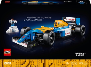 Konstruktor LEGO® Icons Williams Racing FW14B & Nigel Mansell 10353, 799 tk
