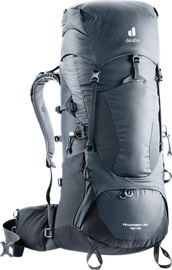Tūristu mugursoma Deuter Aircontact Lite, melna/grafīta, 50 l