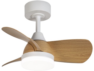 Griestu ventilators ar lampu CristalRecord Bryan Mini CCT, 18 W, 1 gab.