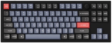 Клавиатура Keychron Q3 Carbon Black Hot-Swap Kailh Box Cream EN, синий/черный/красный