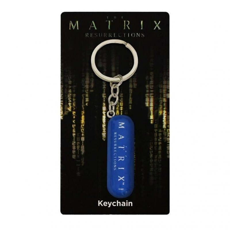 Брелок для ключей Pyramid International The Matrix Red and Blue Pill, синий/красный