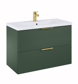 Шкафчик для ванной с раковиной Elita Astra, зеленый, 40.5 см x 80 см x 53 см