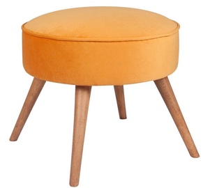 Пуф Hanah Home Boyce 558ZEN1316, oранжевый/дерево, 45 см x 45 см x 41 см