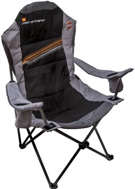 Sulankstoma turistinė kėdė Zebco Pro Staff DX, juoda/pilka