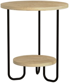 Kohvilaud Kalune Design Corro, must/tamm, 400 mm x 400 mm x 450 mm