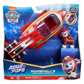 Transpordivahendite mänguasjade komplekt Spin Master Paw Patrol Marshalls Dolphin Vehicle 6066139, valge/punane