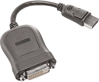 Adapteris Lenovo DisplayPort to DVI-D DisplayPort male, DVI-D male, 0.2 m, melna