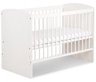 Детская кровать Klups Karolina II, белый, 124 x 69 см