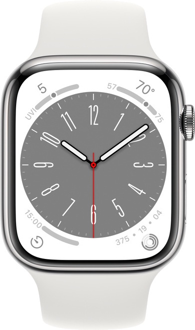 Nutikell Apple Watch Series 8 GPS + Cellular 45mm Stainless Steel, hõbe