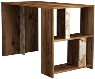 Galds Kalune Design Lima Marble, brūna/balta/bēša
