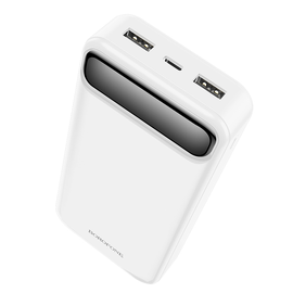 Lādētājs-akumulators (Power bank) Borofone BJ14A Freeway, 20000 mAh, 74 W, balta