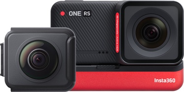 Sporta kamera Insta360 One RS Twin Edition, melna/sarkana