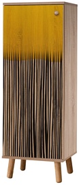 Apavu skapis Kalune Design Vegas S 931, dzeltena/ozola, 38 cm x 50 cm x 135 cm
