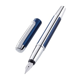 Перьевая ручка Pelikan P 40 F Pura 11PN954958, синий/серебристый
