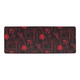 Pelės kilimėlis Paladone Stranger Things, 30 cm x 80 cm, juoda/raudona