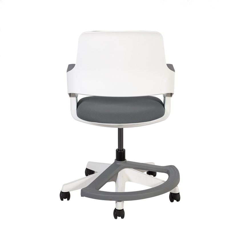Детский стул с колесиками Home4you Rookee, серый, 37 см x 93 см
