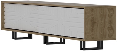 TV-laud Kalune Design Askal Ud, valge/tamm, 1800 mm x 350 mm x 474 mm