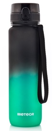 Бутылочка Meteor Sport Bidon, черный/зеленый, тритан, 1 л