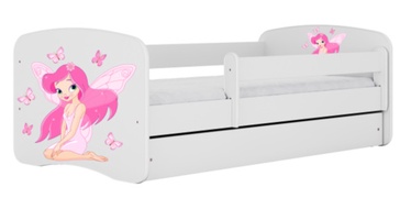 Vaikiška lova viengulė Kocot Kids Babydreams Fairy, balta, 164 x 90 cm, su patalynės dėže