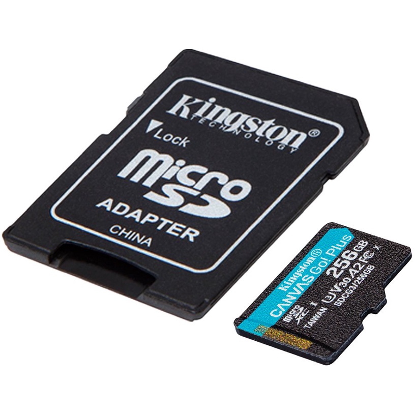 Mälukaart Kingston Canvas Go! Plus, 256 GB, 170 Mb/s - 90 Mb/s