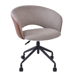 Офисный стул Home4you Karina 38914, 62 x 60 x 68 - 78 см, бежевый/светло-коричневый
