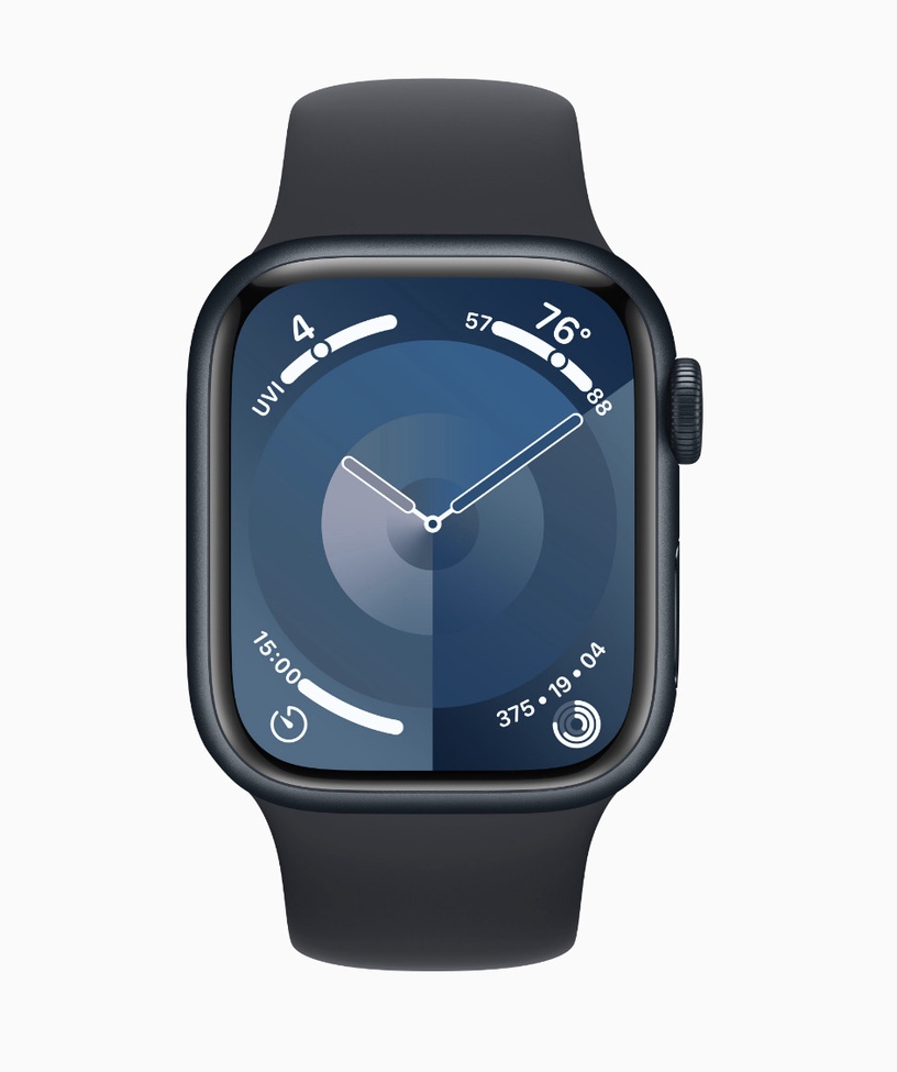 Умные часы Apple Watch Series 9 GPS + Cellular 41mm Midnight Aluminium Midnight Sport M/L, черный