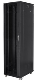 Серверный шкаф Lanberg FF01-8837-12B-KPL, 80 см x 80 см x 182.6 см
