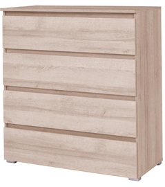 Комод Cama Meble Coco 4D, коричневый, 92x41x97 см