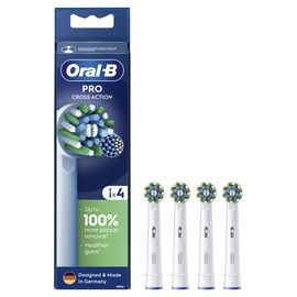 Насадка на зубную щетку Oral-B EB50-4 Cross Action Pro, белый, 4 шт.
