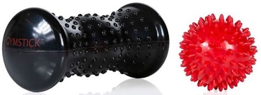 Массажный шарик Gymstick Hot & Cold Massage Set 63015, черный/красный, 75 мм