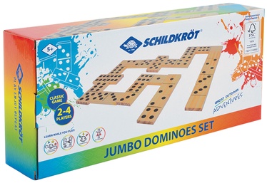 Õuemäng Schildkrot Jumbo Domino, 13 cm x 6 cm, pruun