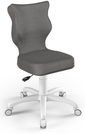 Bērnu krēsls Petit MT33, balta/pelēka, 37 cm x 77 - 83 cm